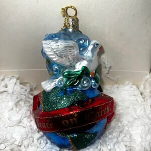 Kurt S. Adler Inc Polonaise Peace on Earth Christmas Ornament 2003 NEW in box